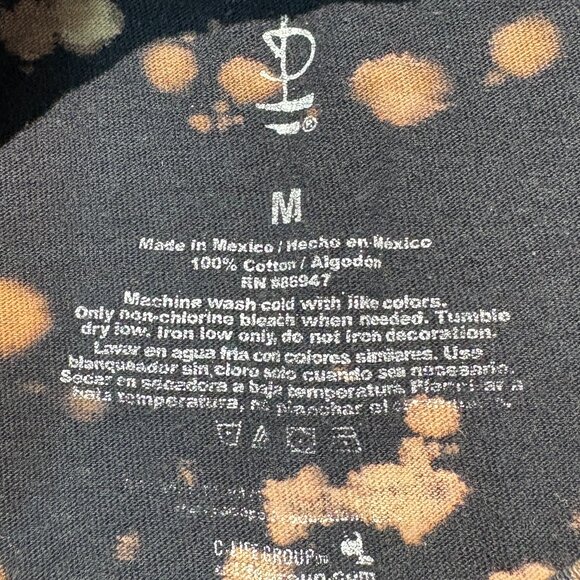 Pink Floyd Dark Side Of The Moon Bleach Dye T Shirt Mens Medium (SKU: 39M) - Picture 8 of 8
